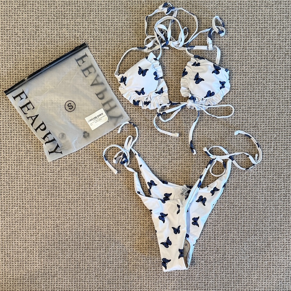NWT Feaphy butterfly bikini - size S